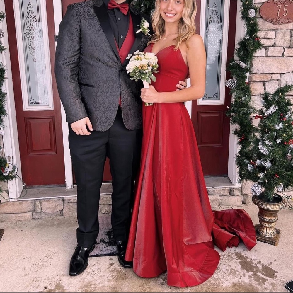 Elegant Red Gown
